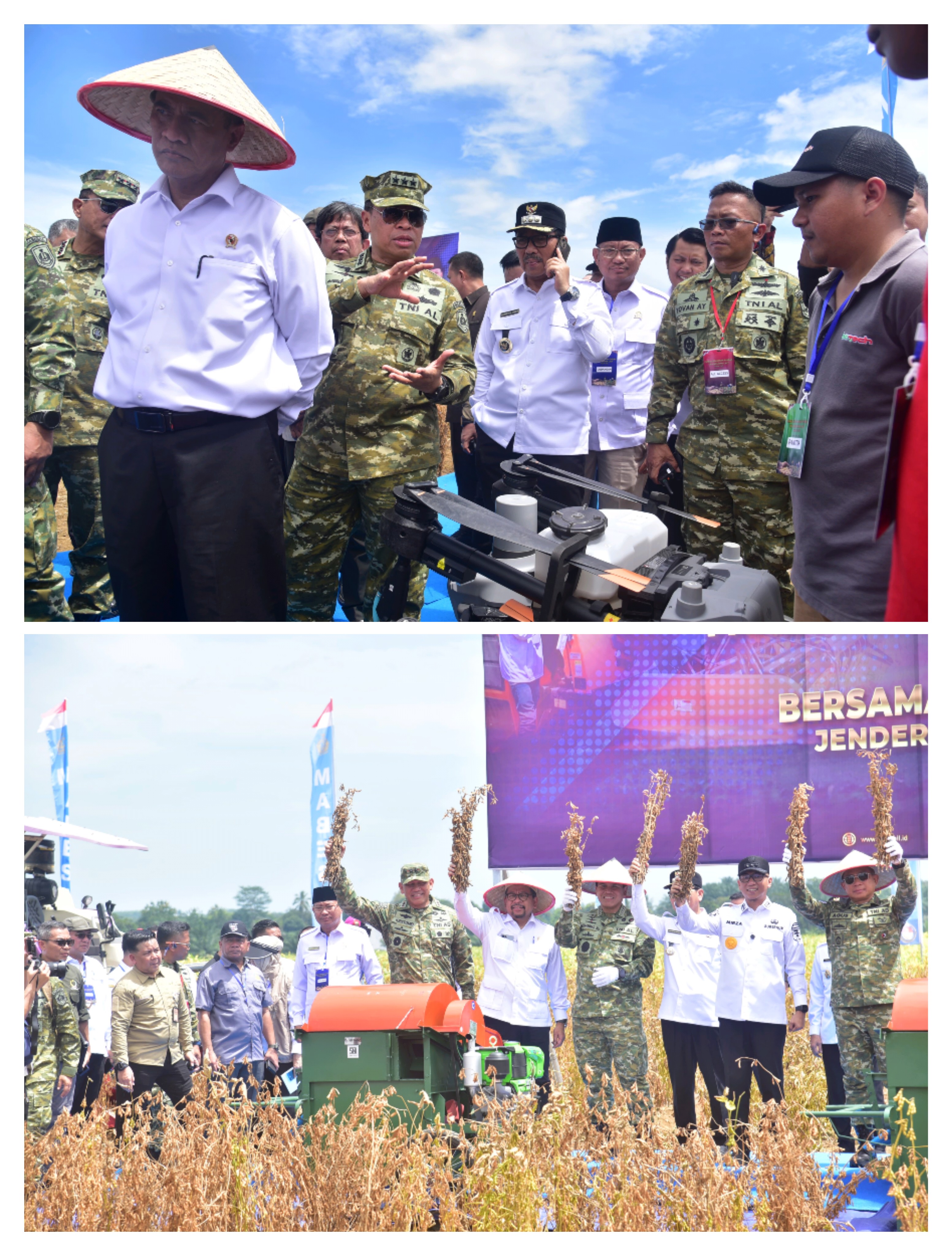 Anggota Komisi II, Mikdar Ilyas, menghadiri kegiatan Panen Ketahanan Pangan TNI Angkatan Laut  (AL) di Lahan Pertanian Pemukiman TNI AL Desa Madukoro, Kabupaten Lampung Utara