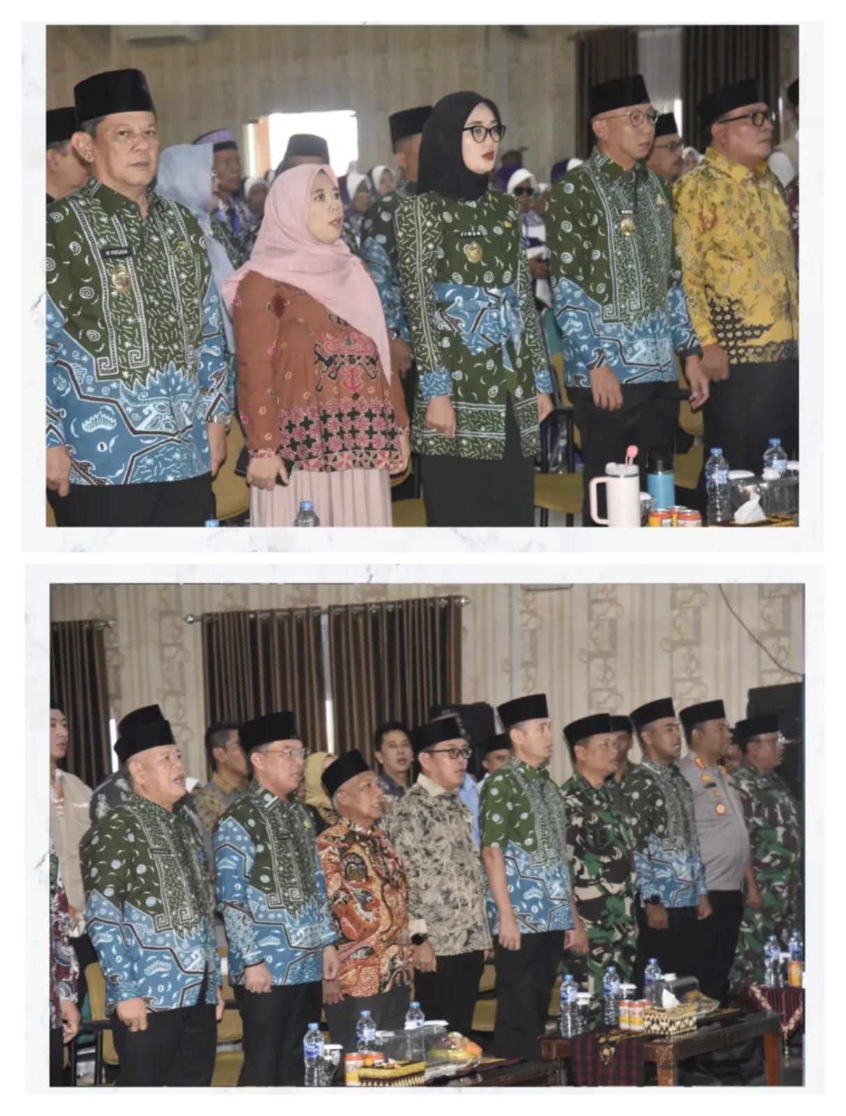 Pelepasan Keberangkatan Jamaah Haji Kloter Pertama Provinsi Lampung tahun 1446H/2025M asal Kabupaten Lampung Tengah.