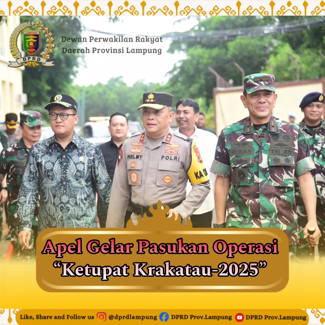APEL Gelar Pasukan Operasi Ketupat Krakatau 2025
