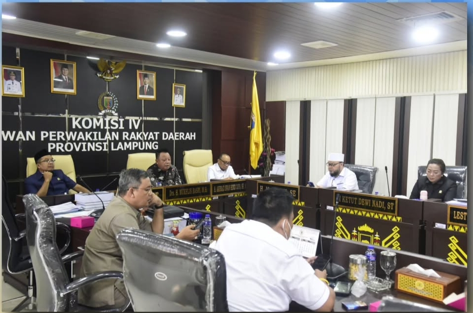 Rapat Dengar Pendapat bersama Komisi IV DPRD Provinsi Lampung