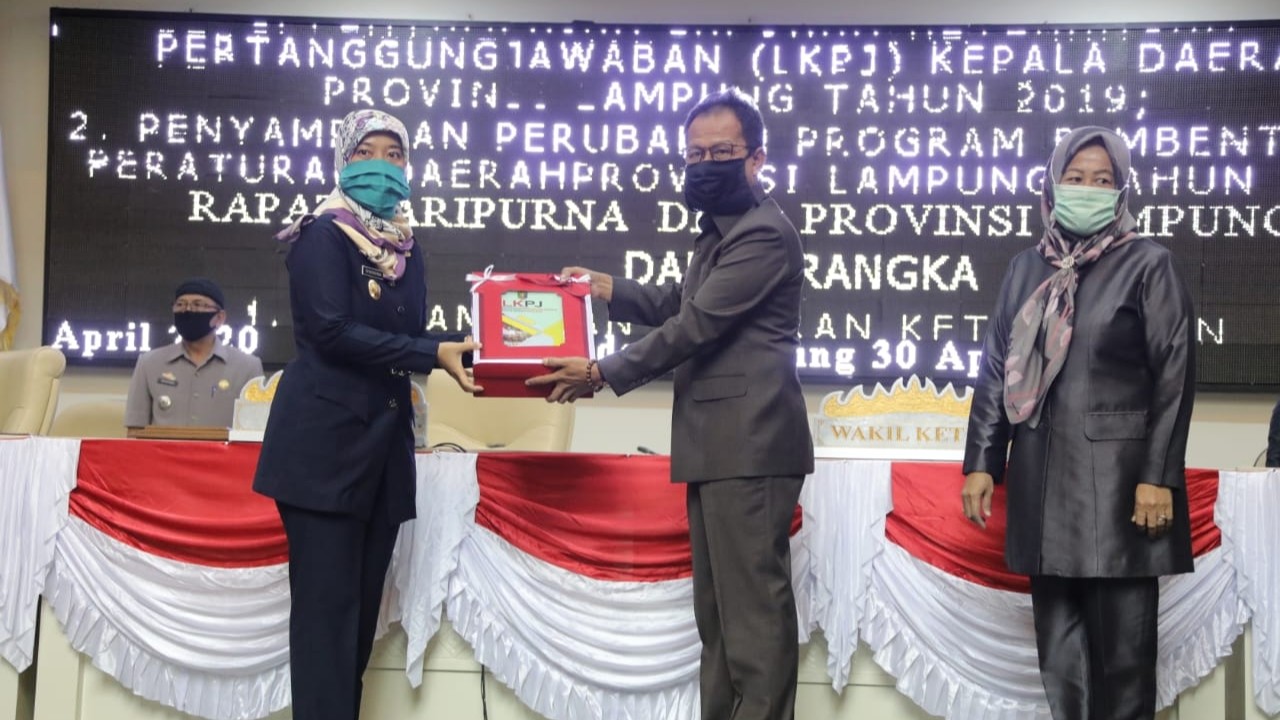 DPRD Lampung Gelar Paripurna Dengan Virtual Meeting