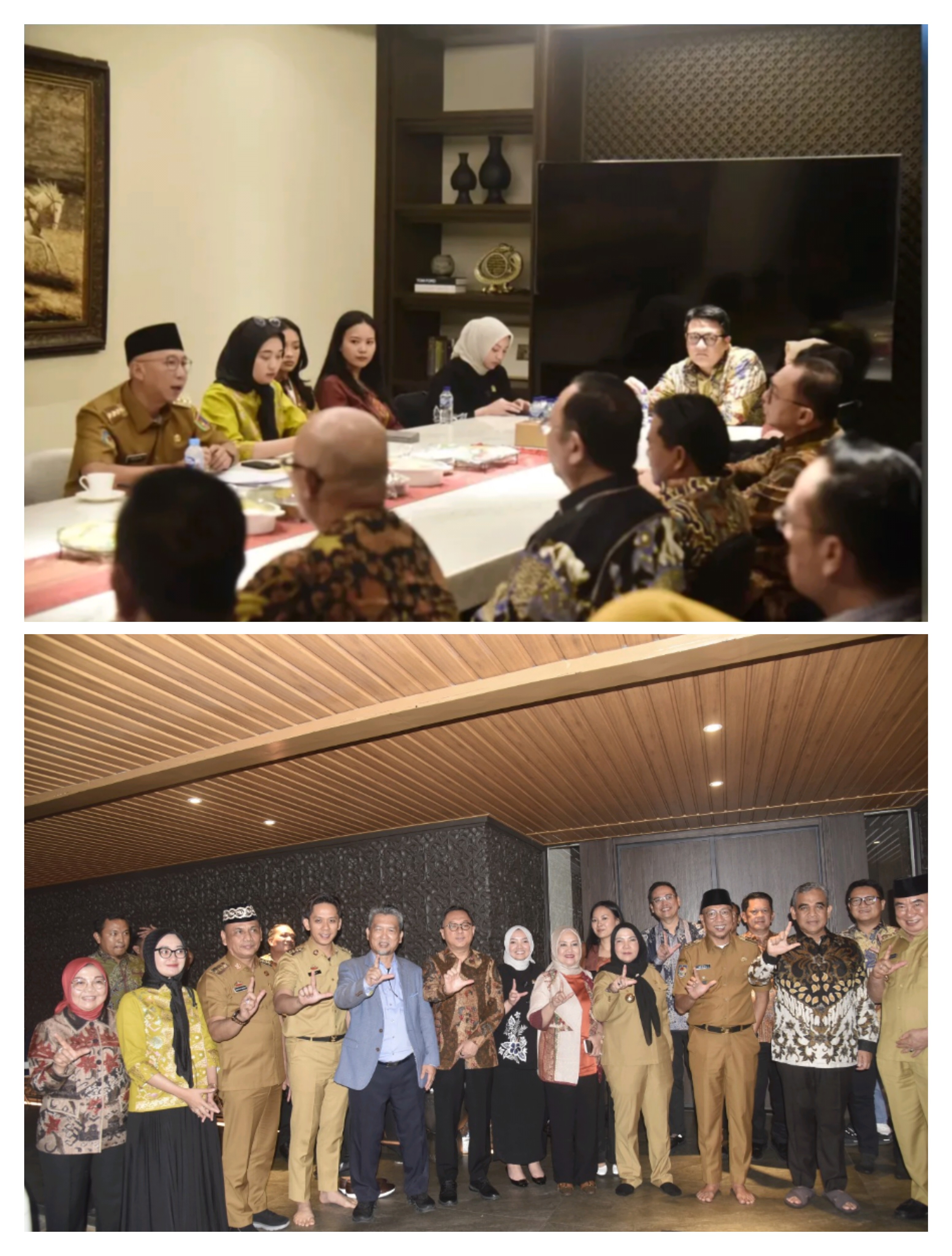 Pimpinan DPRD Prov. Lampung Silaturahmi Bersama Ketua MPR RI Bapak Ahmad Muzani di Rumah Dinas Ketua MPR RI.