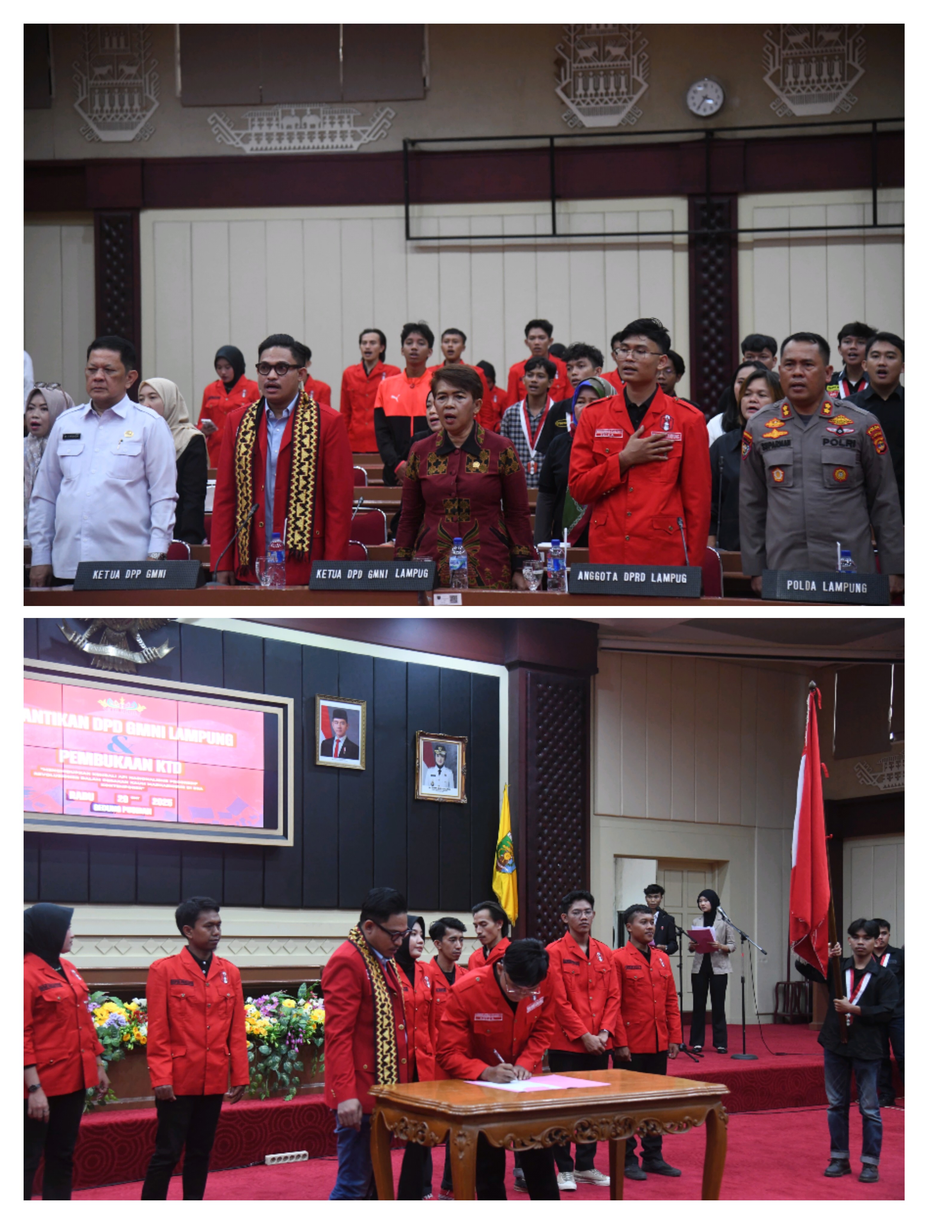 Pelantikan Dewan Pimpinan Daerah (DPD) dan Kaderisasi Tingkat Dasar (KTD) Raya Gerakan Mahasiswa Nasional Indonesia (GMNI) Lampung